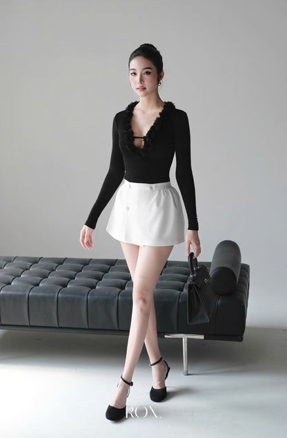 RON - Covered Button Skirt