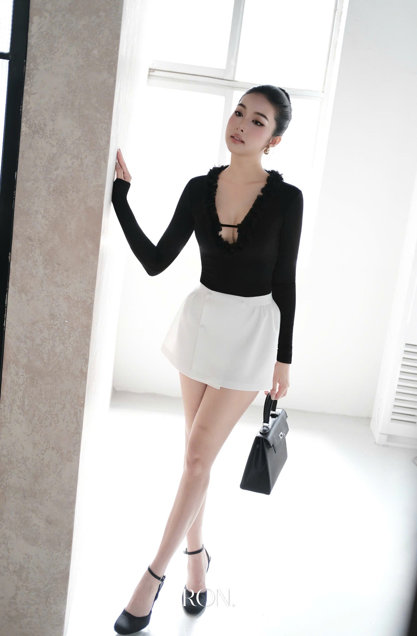 RON - Covered Button Skirt