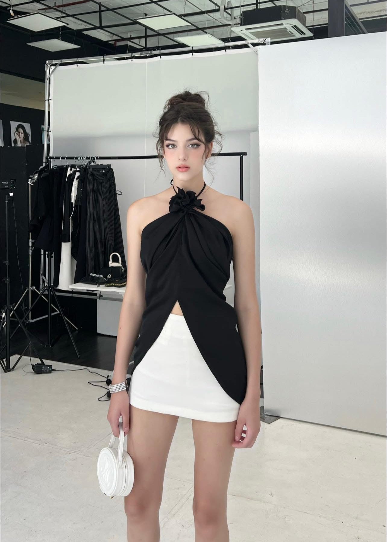 RON - White Mini Skirt