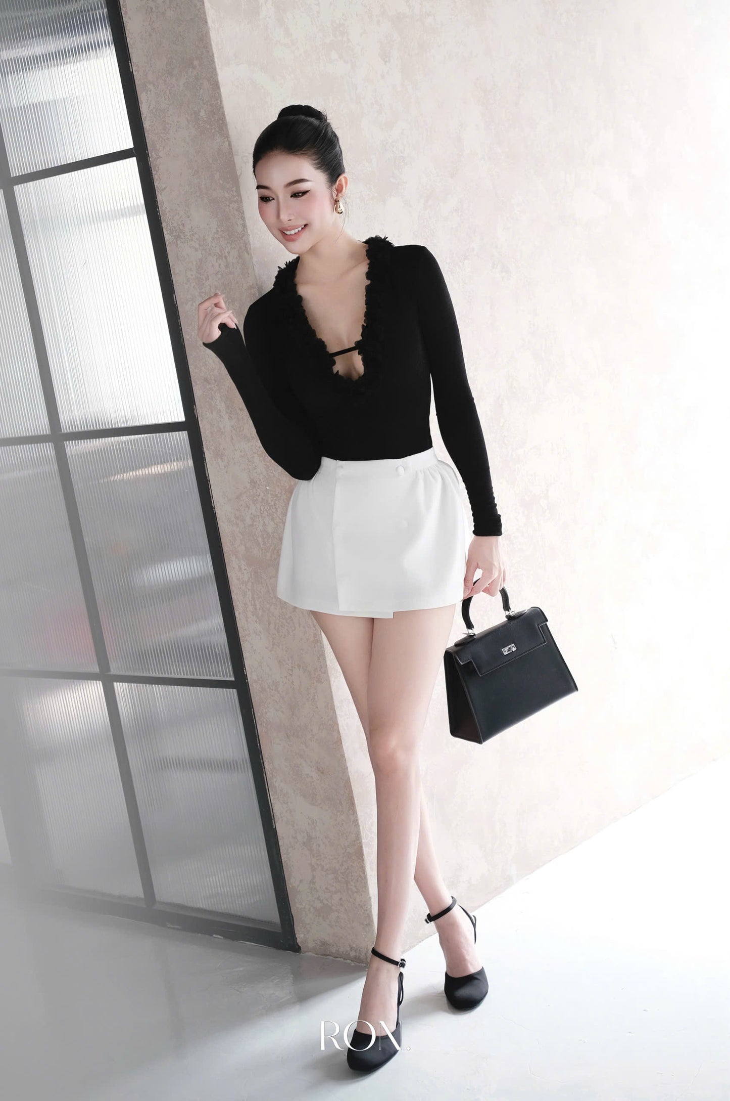 RON - Covered Button Skirt