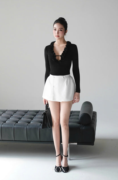 RON - Covered Button Skirt