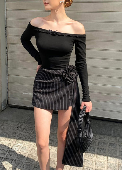 RON - Floral Check Skirt