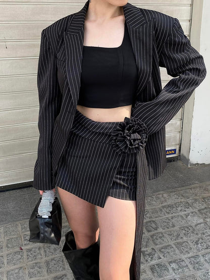 RON - Floral Check Skirt