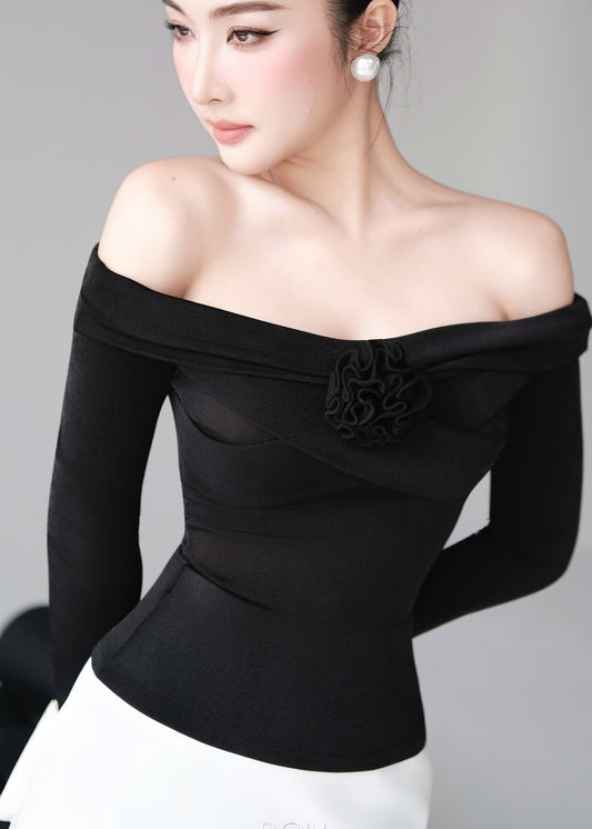 RON - Floral Chest Long Top