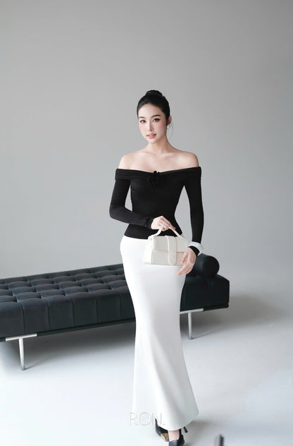 RON - Floral Chest Long Top