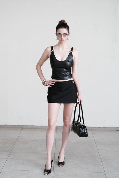 RON - Leather Tank Top