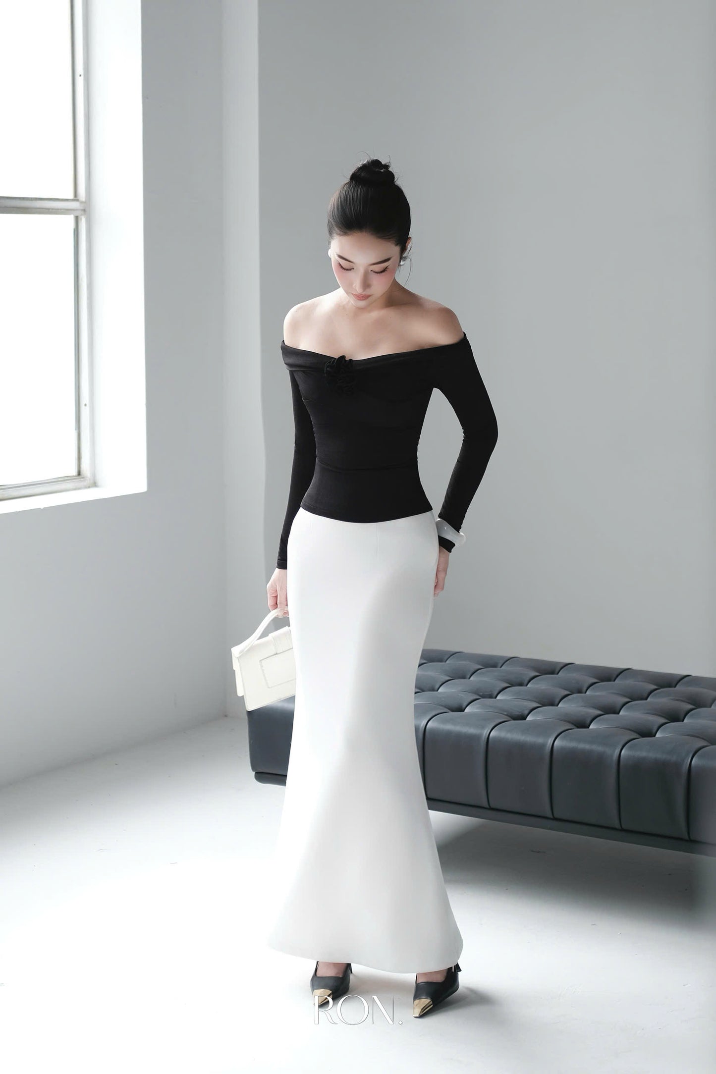 RON - Floral Chest Long Top