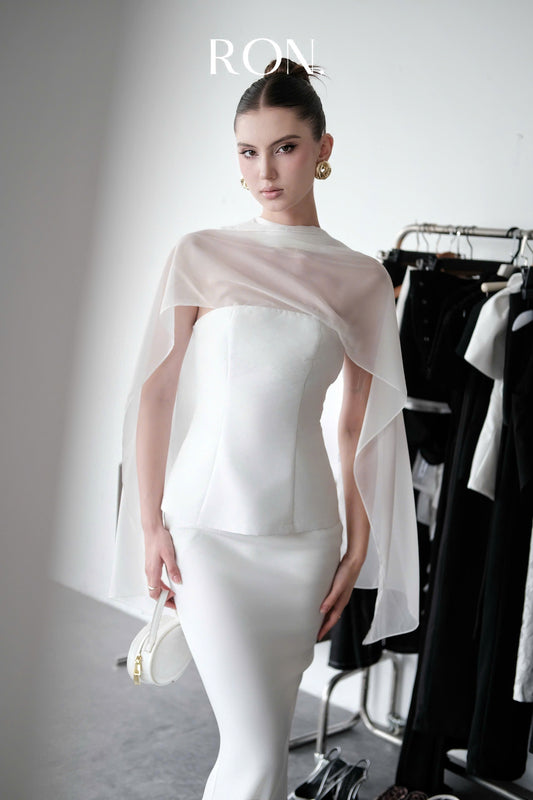 Chiffon Scarf Tube Top