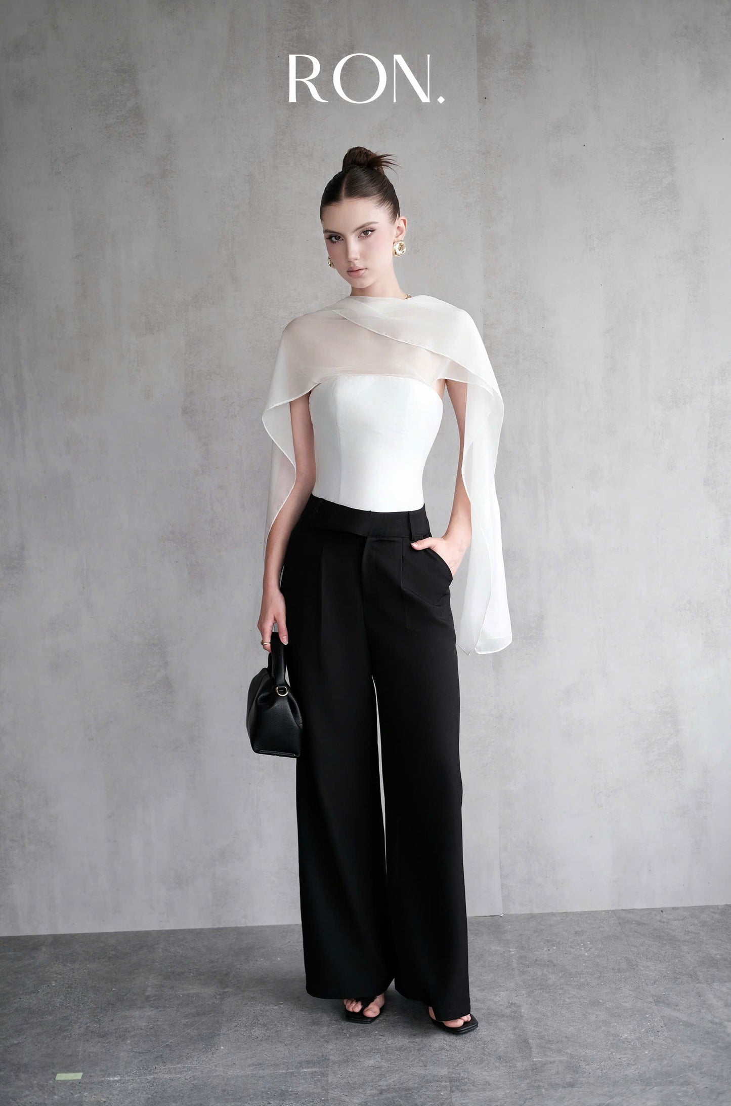 Chiffon Scarf Tube Top