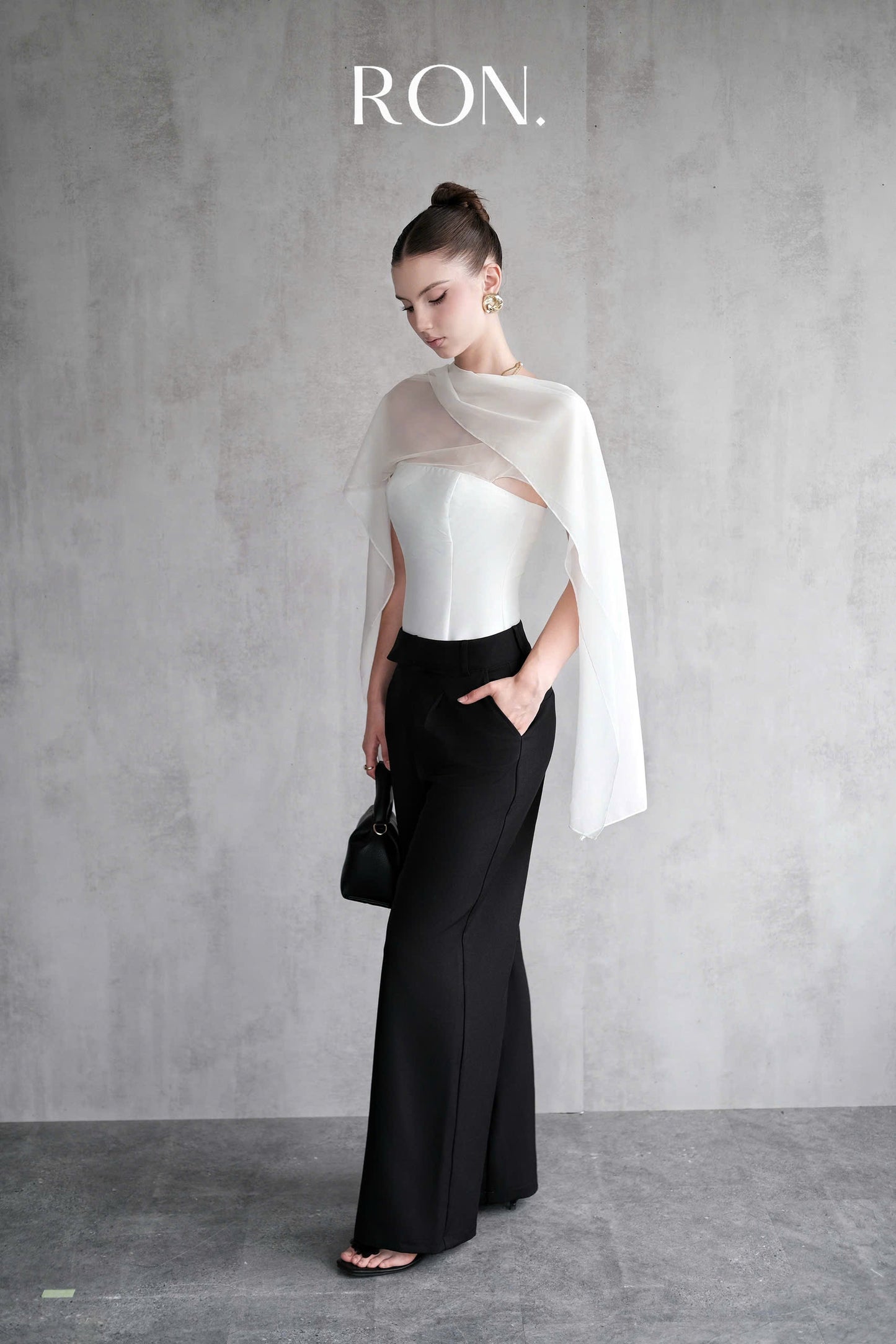 Chiffon Scarf Tube Top