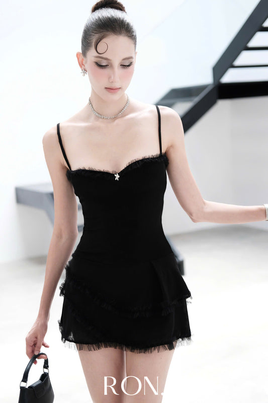 RON - Chiffon Trim Slip Dress
