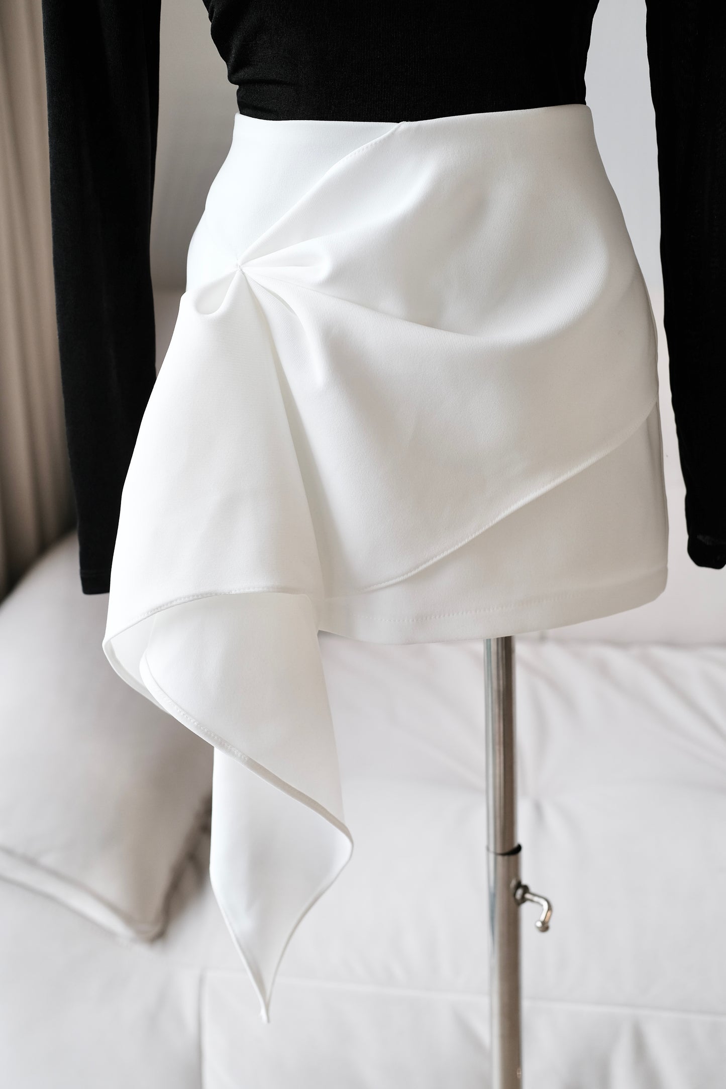 RON - Ruched Fringe Skirt