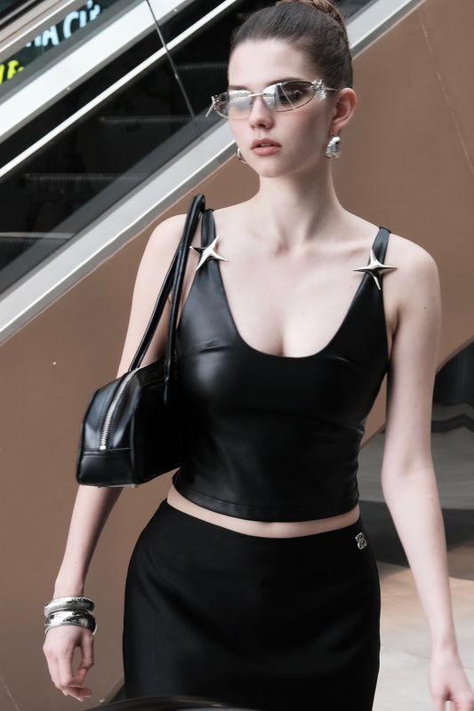 RON - Leather Tank Top