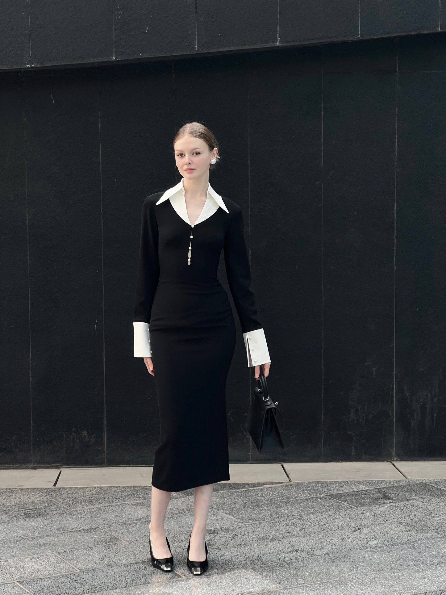 RON - Cut-Out Shirt Dress