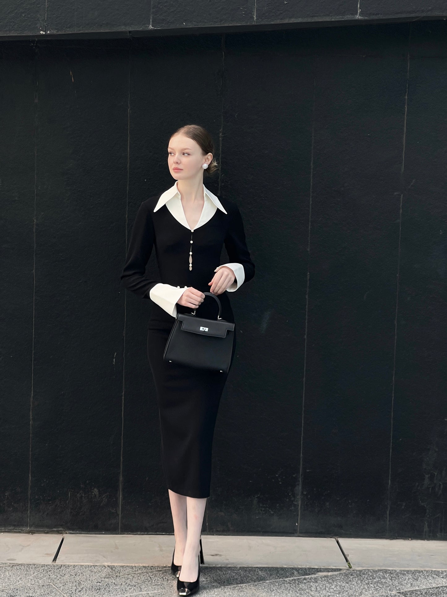 RON - Cut-Out Shirt Dress