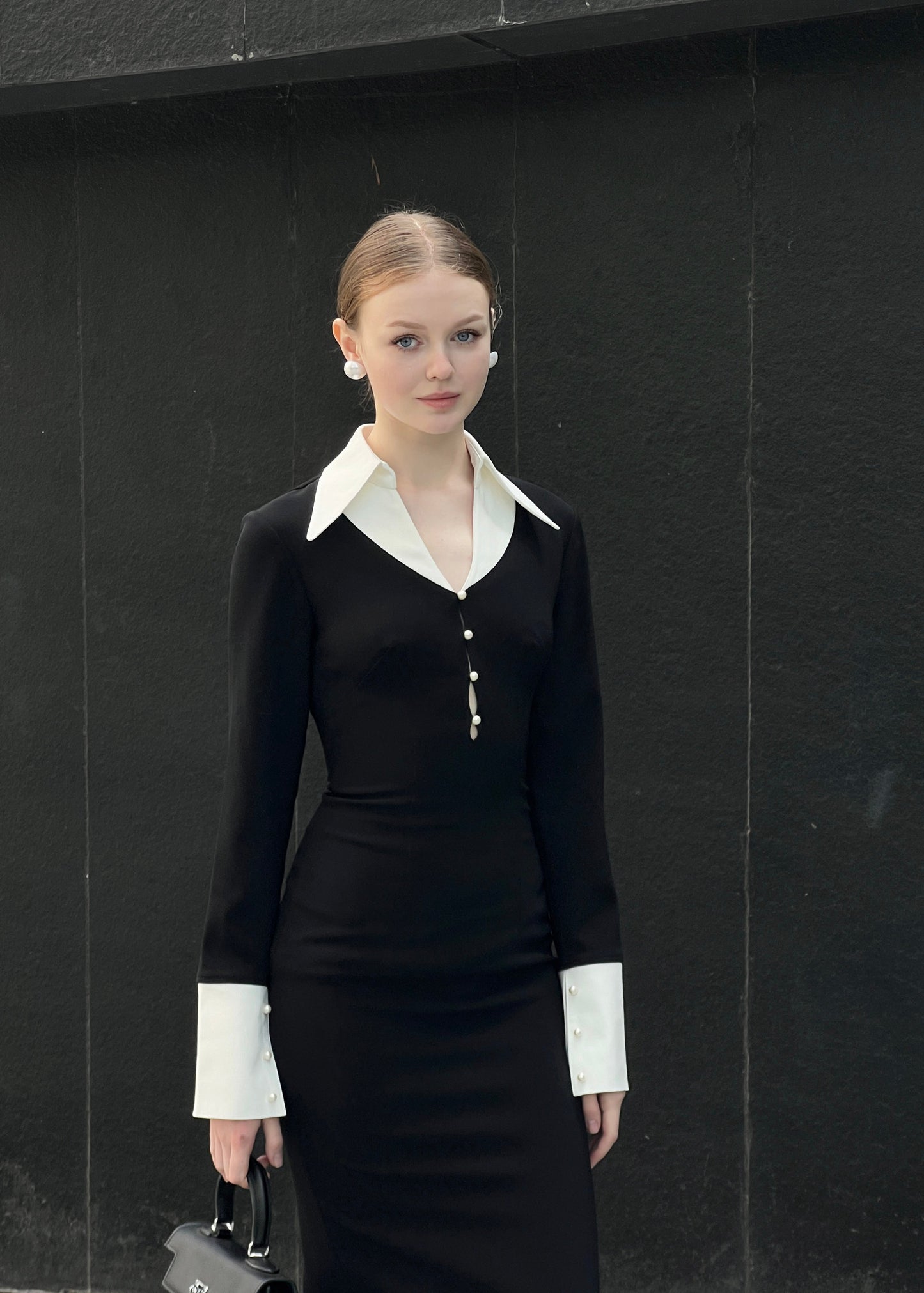 RON - Cut-Out Shirt Dress