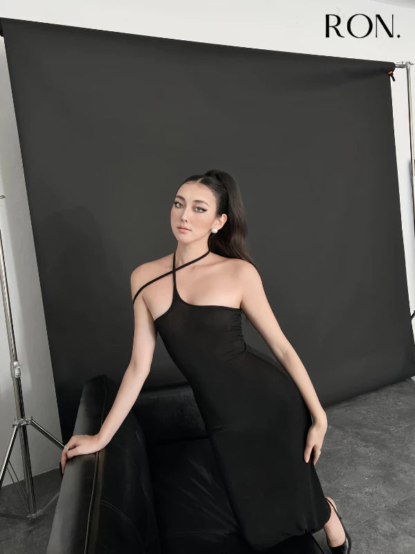 RON - Cross-Neck Bodycon Dress