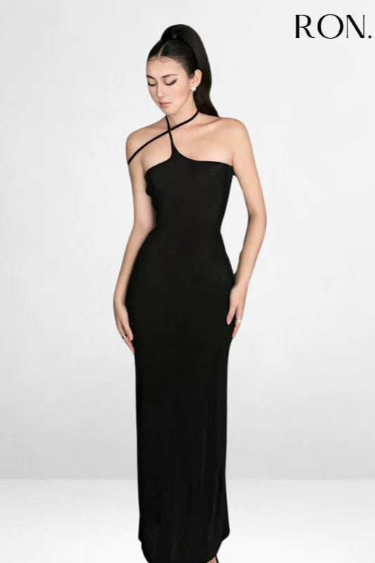 RON - Cross-Neck Bodycon Dress