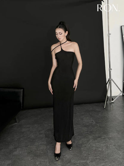 RON - Cross-Neck Bodycon Dress