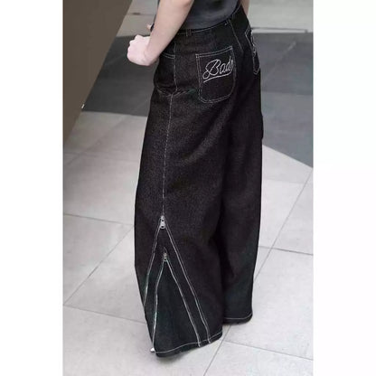 RON - Unisex Grey Straight-Leg Jeans