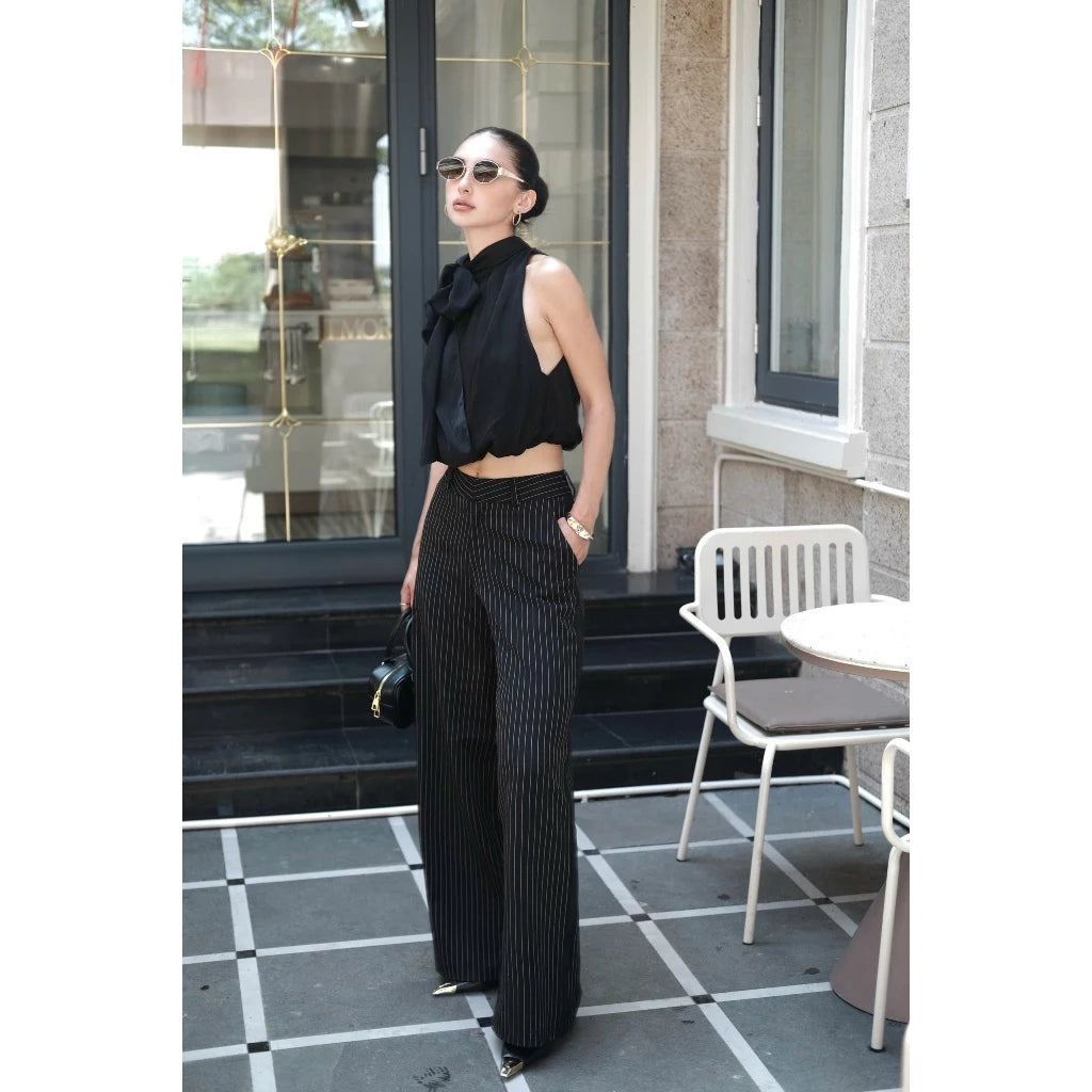 RON - Wide-Leg Taffeta Pants