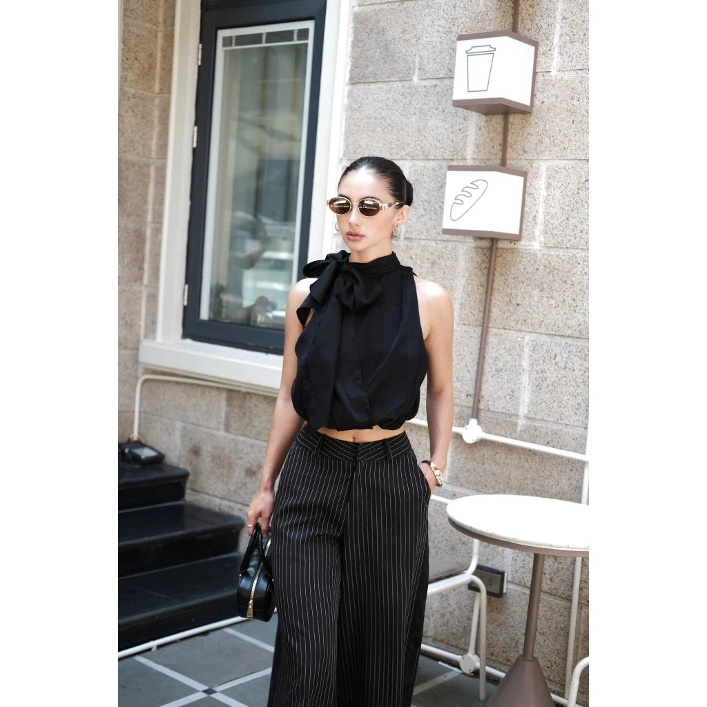 RON - Wide-Leg Taffeta Pants