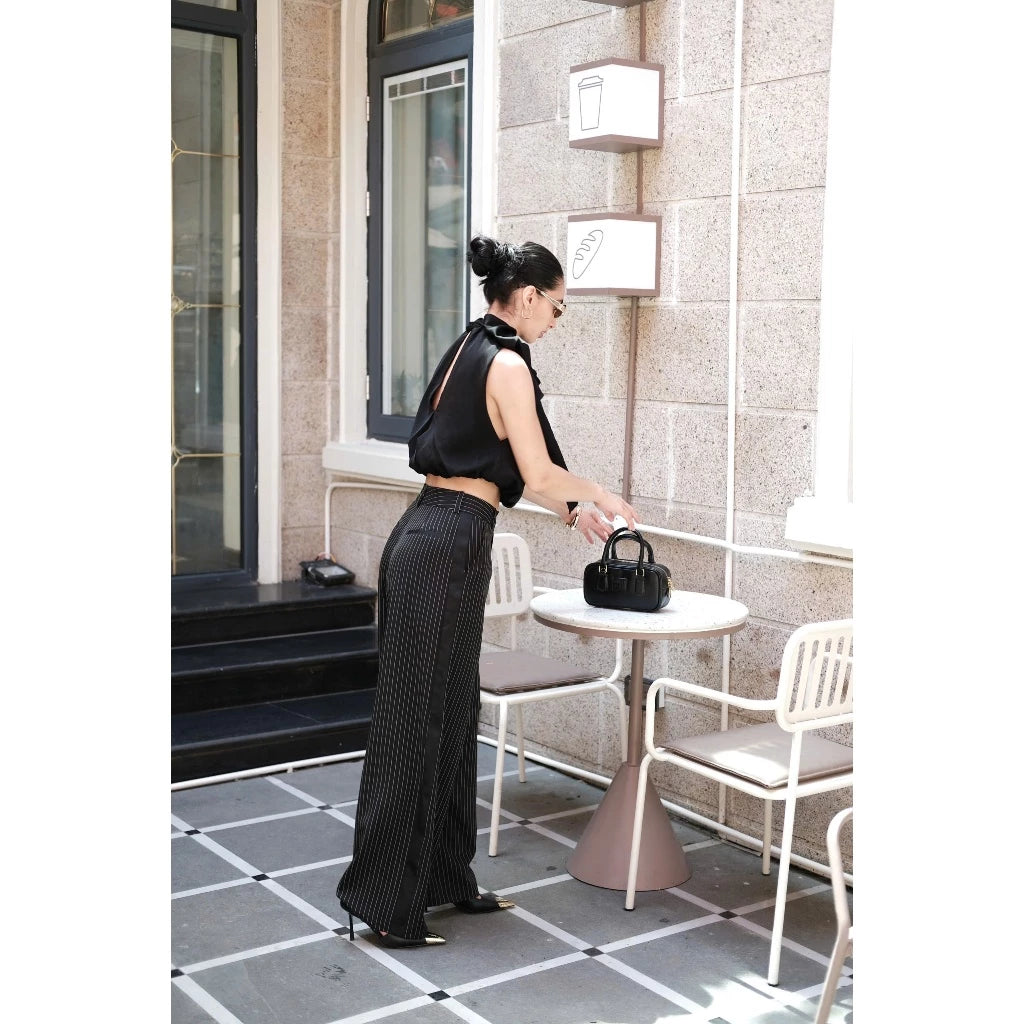 RON - Wide-Leg Taffeta Pants