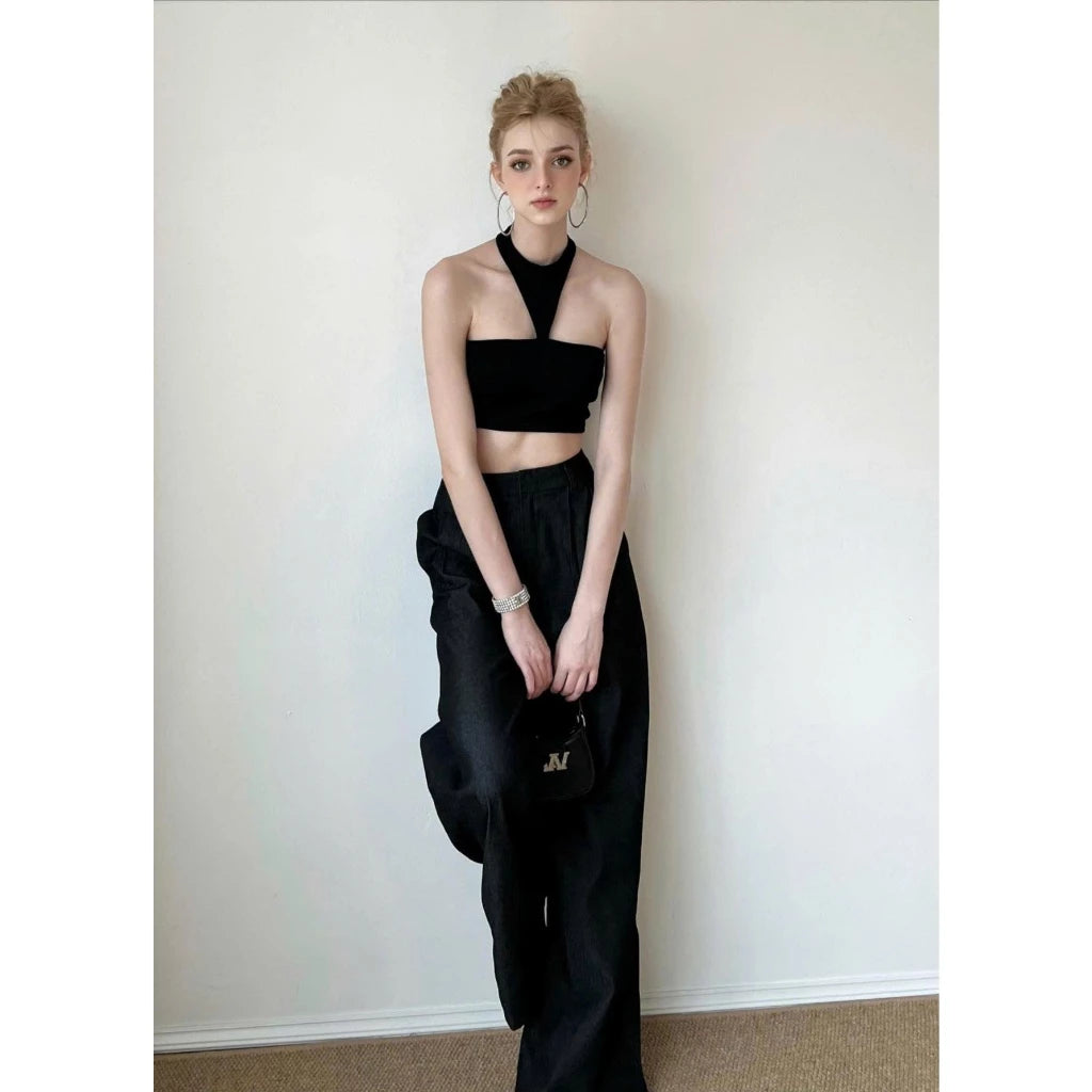 RON - Black Cut-Out Shan Top
